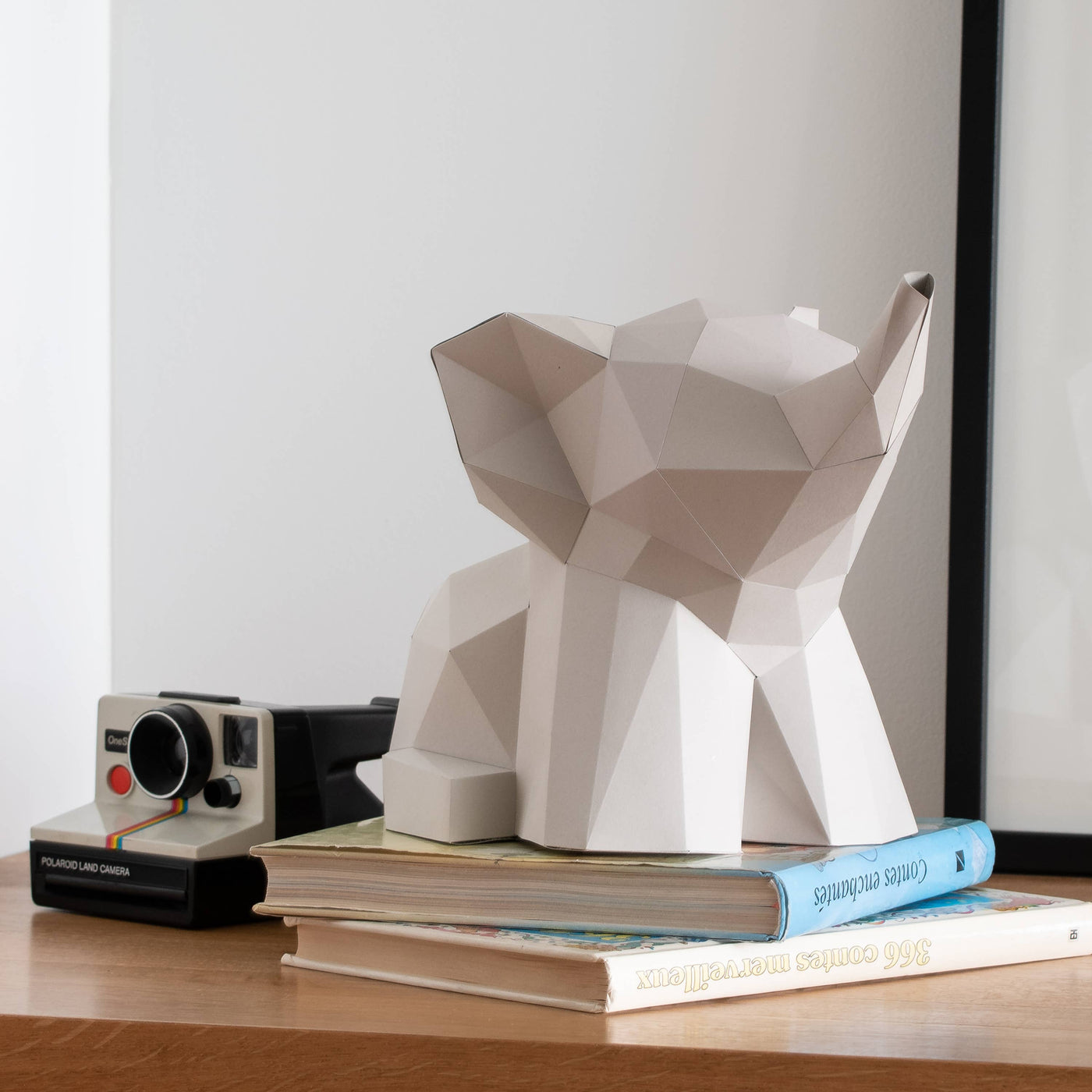 DIY Baby Elephant 3D paper origami model Kit