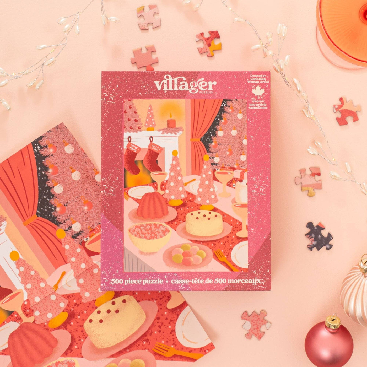 Pink Christmas | 500-Piece Puzzle