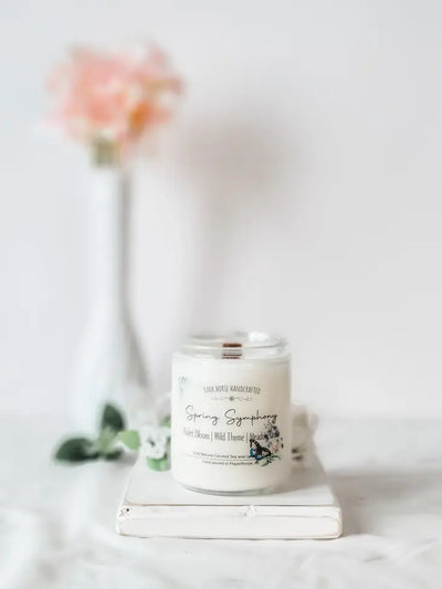 Spring Symphony - 100% Natural Coconut Soy Candle - Dark Horse Handcrafted