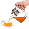 Glass Teapot Kettle 47oz W/Infuser (Stove Safe) - Tealyra