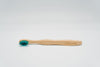 Eco-friendly kids bamboo toothbrush teal