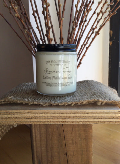 London Fog Soy Candle- Dark Horse Handcrafted
