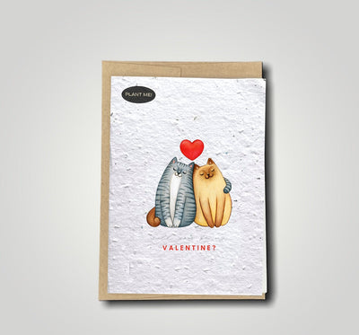 Plantable valentines day card