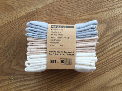 Reusable Cloth Wipes (Set of 10) - Cheeks Ahoy