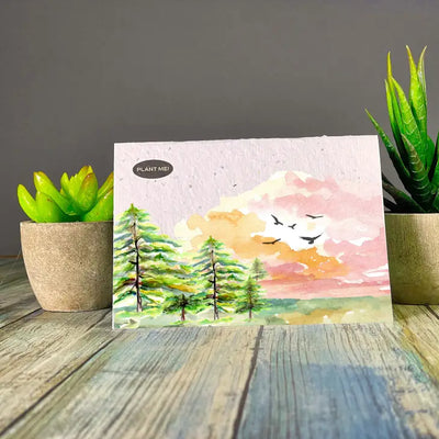 Mountain and Trees- Plantable Greetings