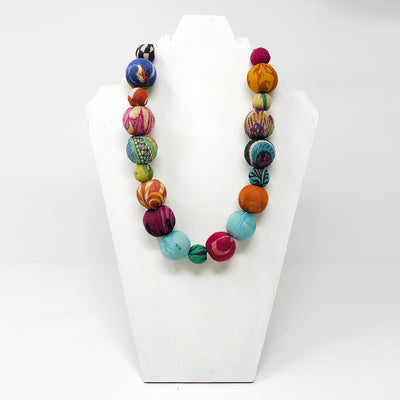 Kantha Bauble Collar Necklace