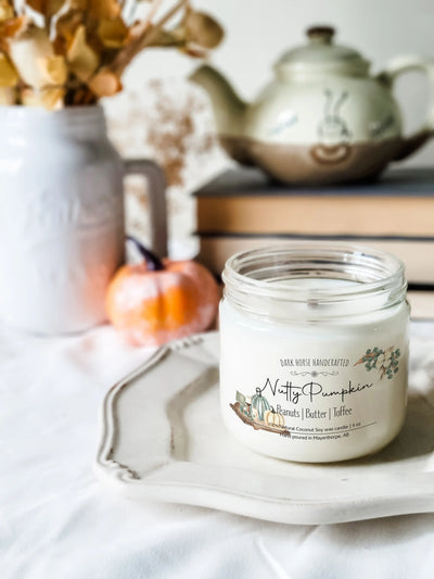 Nutty Pumpkin Soy Candle- Dark Horse Handcrafted