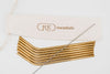 stainless steel reusable straw bent gold seven pack with bag and cleaner