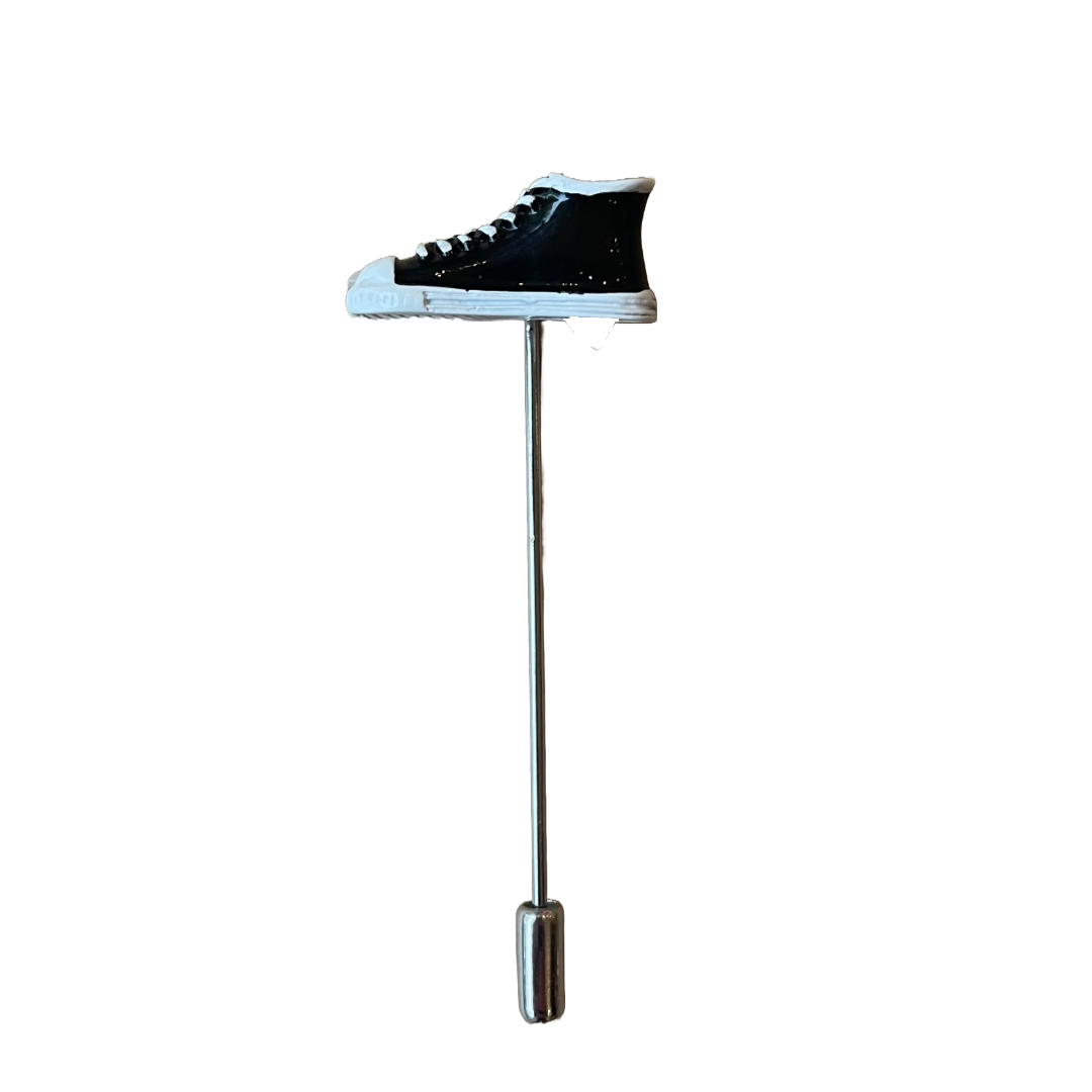 Black Sneaker Lapel Pin