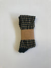 GINGHAM WAFFLE SOCKS - neutral