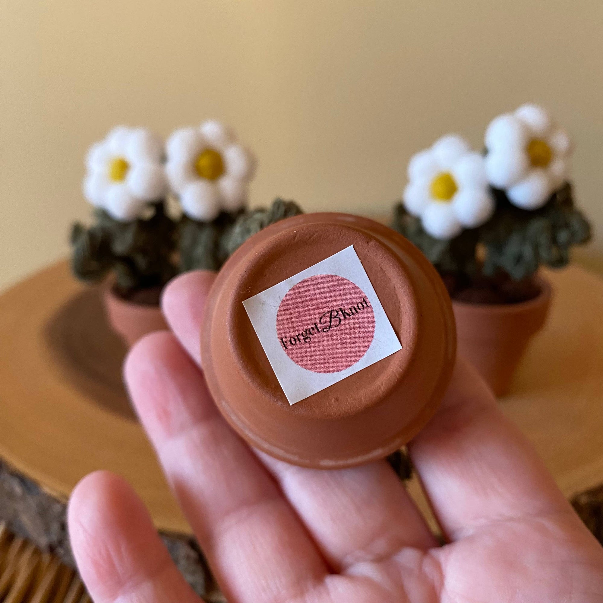 Double Flower Pompom, Felt & Macrame Forever Fibre Flower