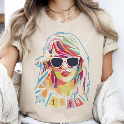 Taylor Swift 1989 Pastel Design Tee Taylor Concert Tshirt