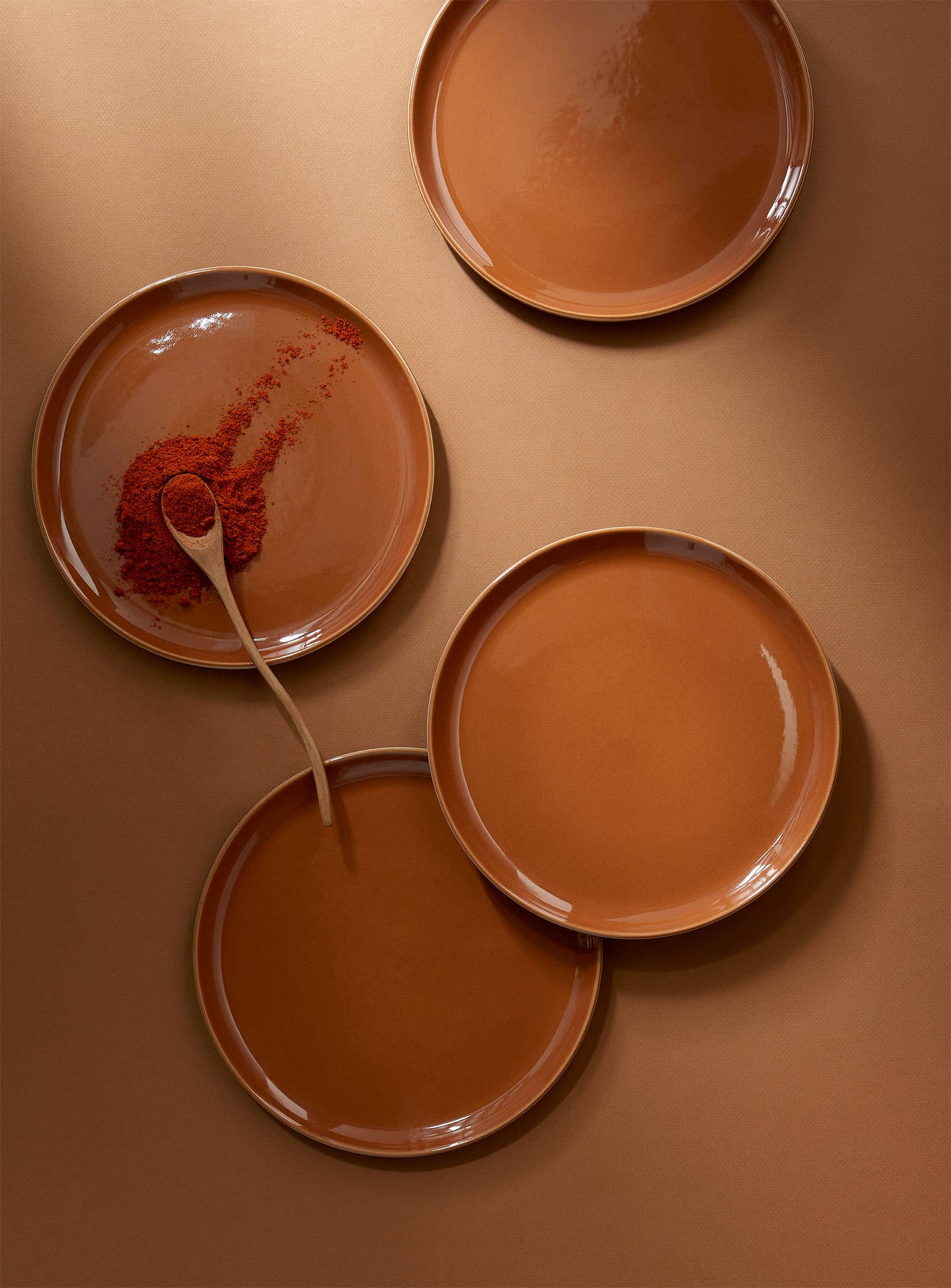 Handmade Stoneware Flat Salad/Dinner Plate | Edan 9.4"