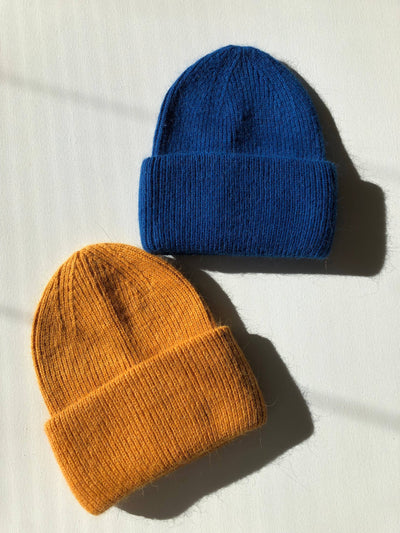 ROYAL ANGORA WOOL BEANIE - crystal brights