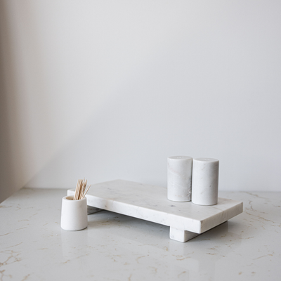 White Marble Trivet Riser