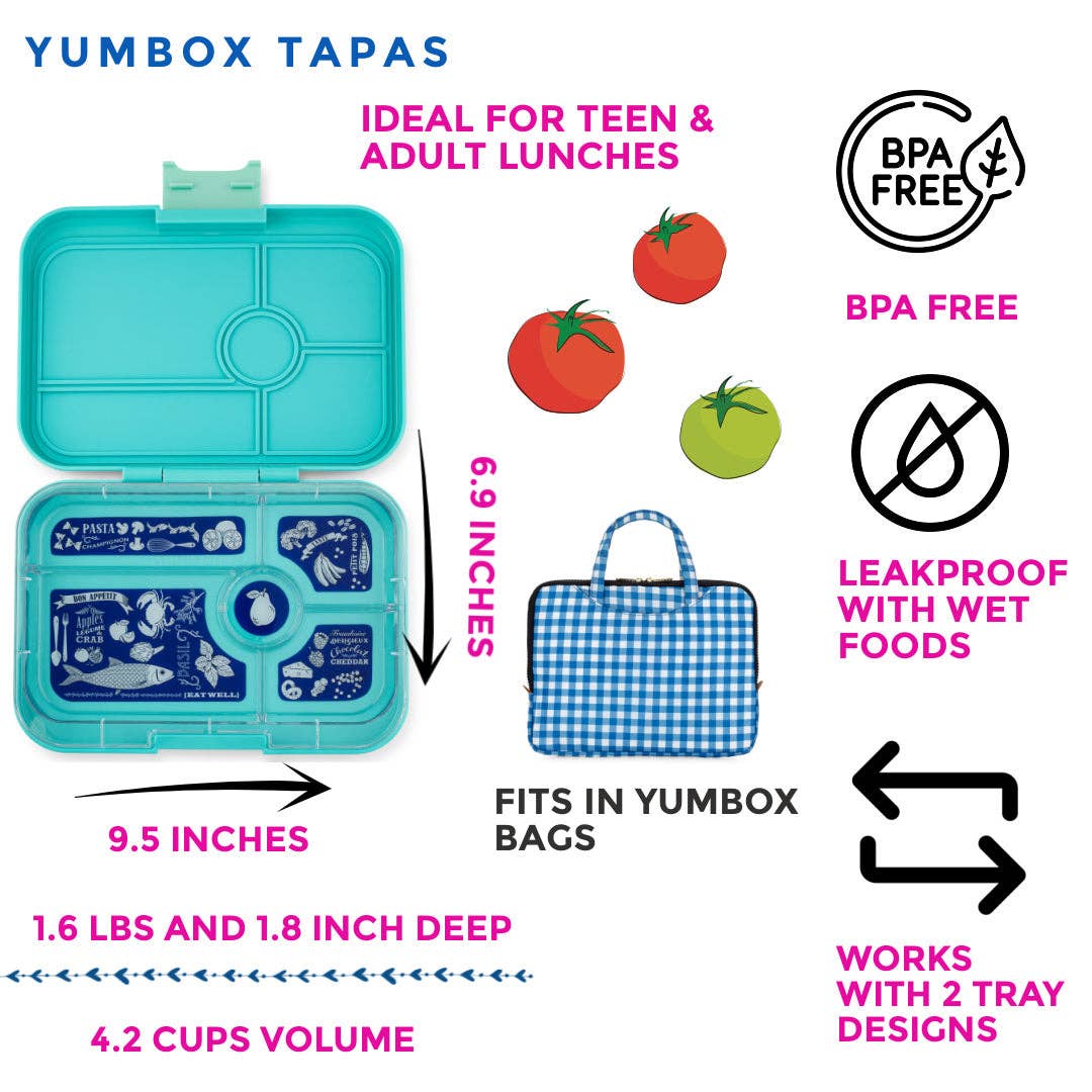 Yumbox Tapas Leakproof Bento Lunch Box – Antibes Blue