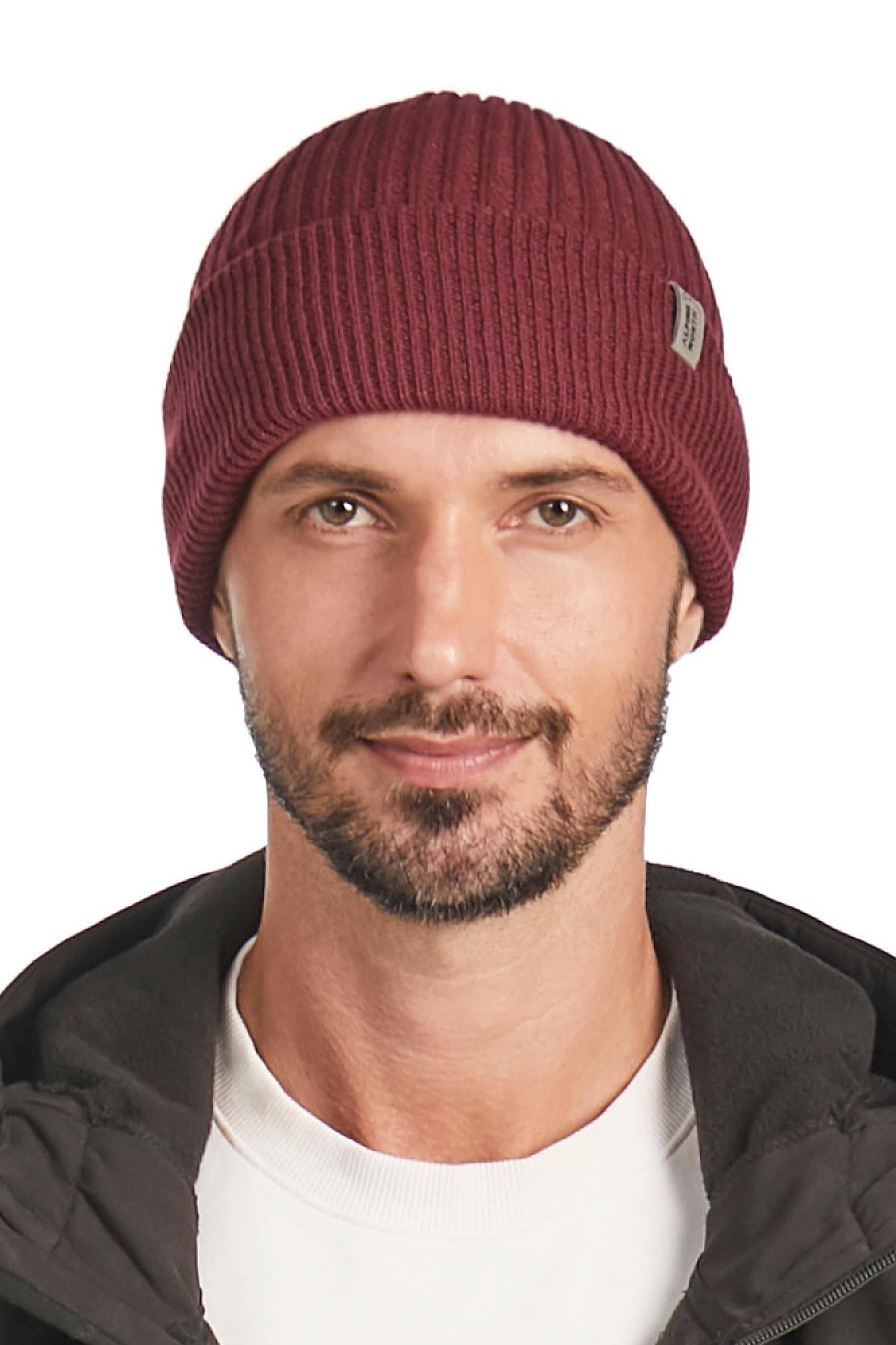 MUSKOKA | UNISEX CUFF BEANIE, WINE