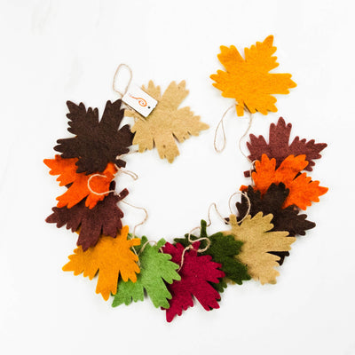 Garland - Felt Autumn Leaf