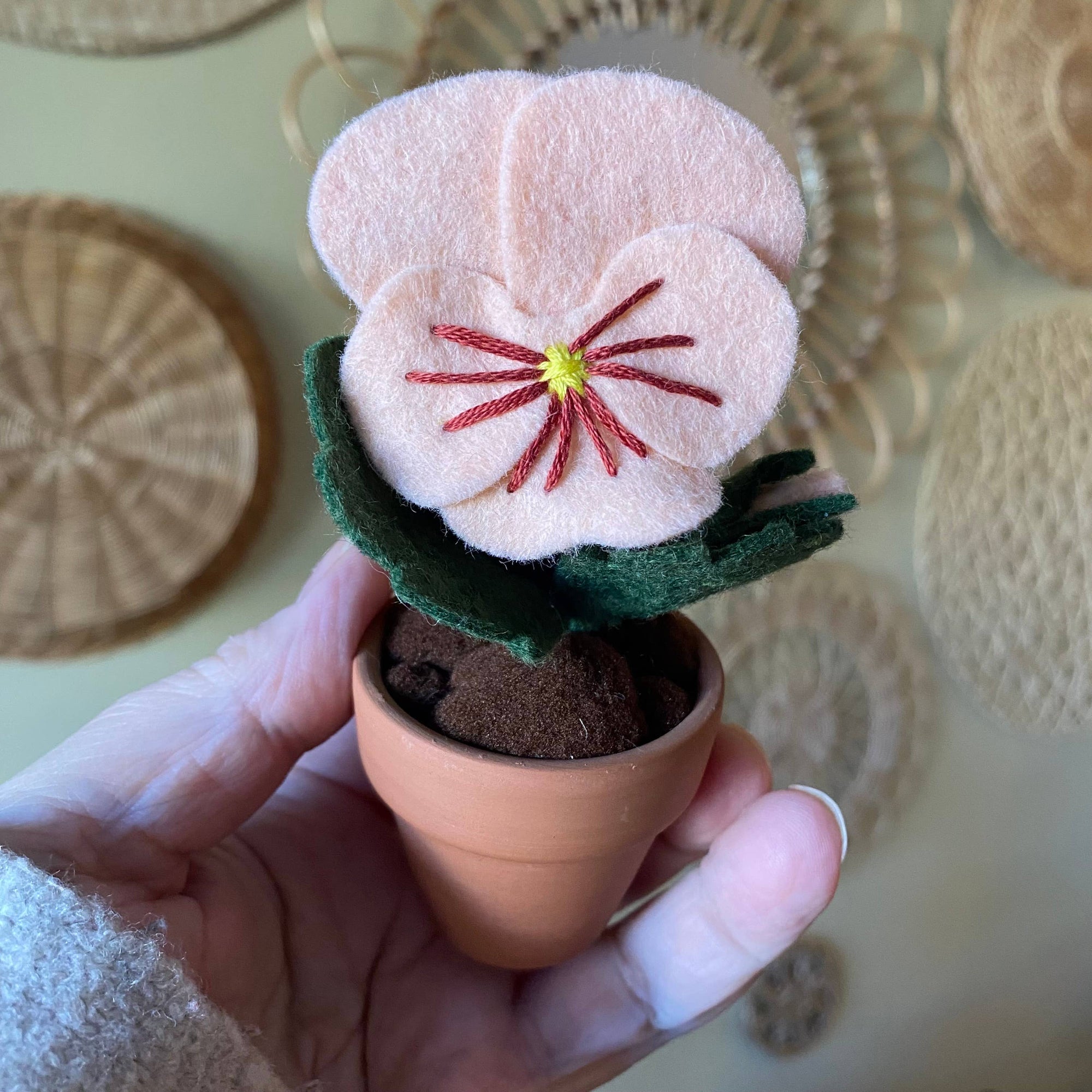 Pansy Felt Forever Flower