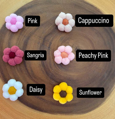 Flower Bookmark/ Oversized Paper Clip/ Pompom & Felt Flower 