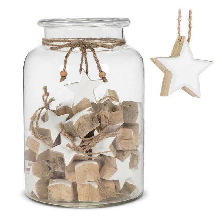 Thick Wood Star Ornament