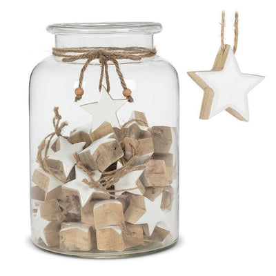 Thick Wood Star Ornament