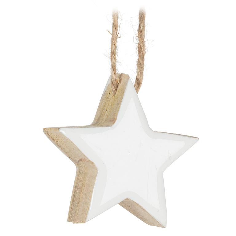 Thick Wood Star Ornament