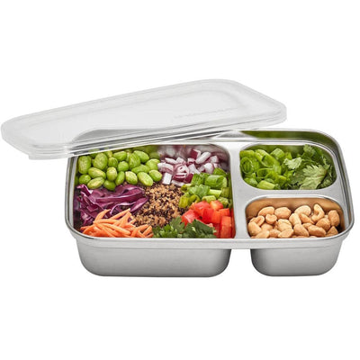 Ukonserve 3 Compartment Stainless Steel Food Container