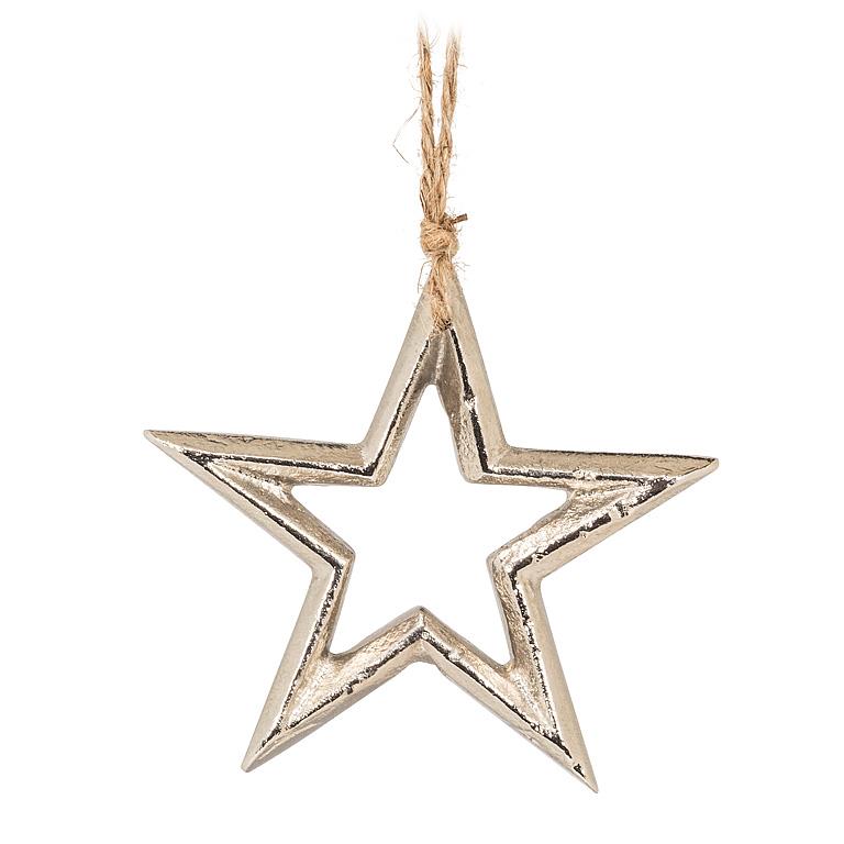 Gold & Silver Star, Angel or Christmas Tree Ornament