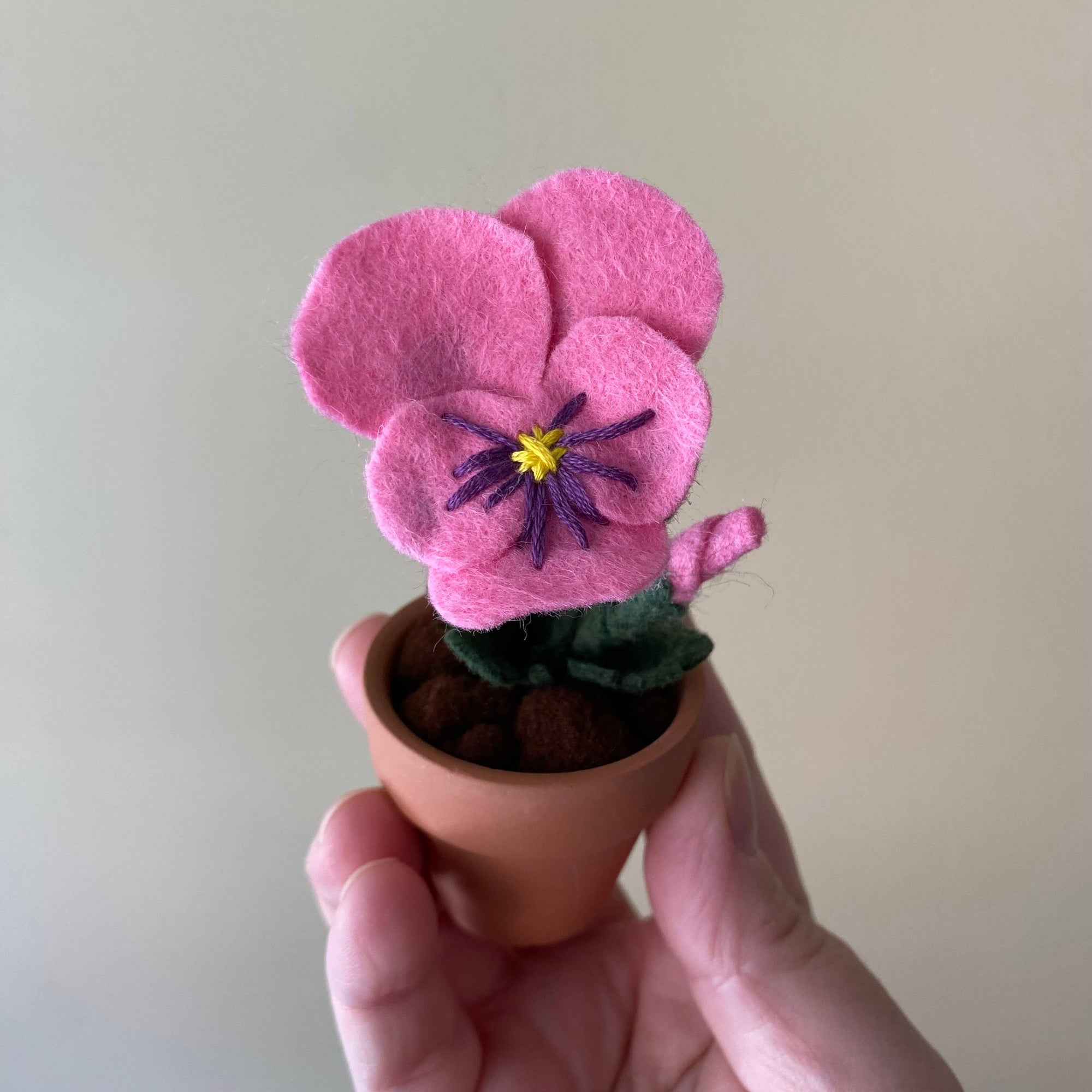 Pansy Felt Forever Flower