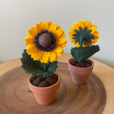 “Happy Fall” Various Handmade Felt Autumn Forever Flowers