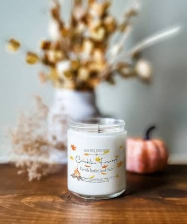 Cracklin’ Firewood Soy Candle- Dark Horse Handcrafted