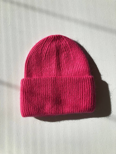 ROYAL ANGORA WOOL BEANIE - crystal brights
