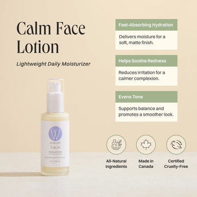 Calm Face Lotion - Lightweight Moisturizer, Oily Skin