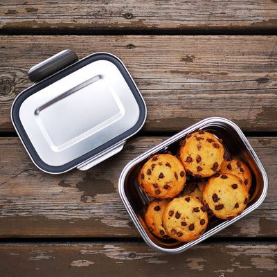 Minimal Stainless Steel Lunch Bento Box 1000 ml