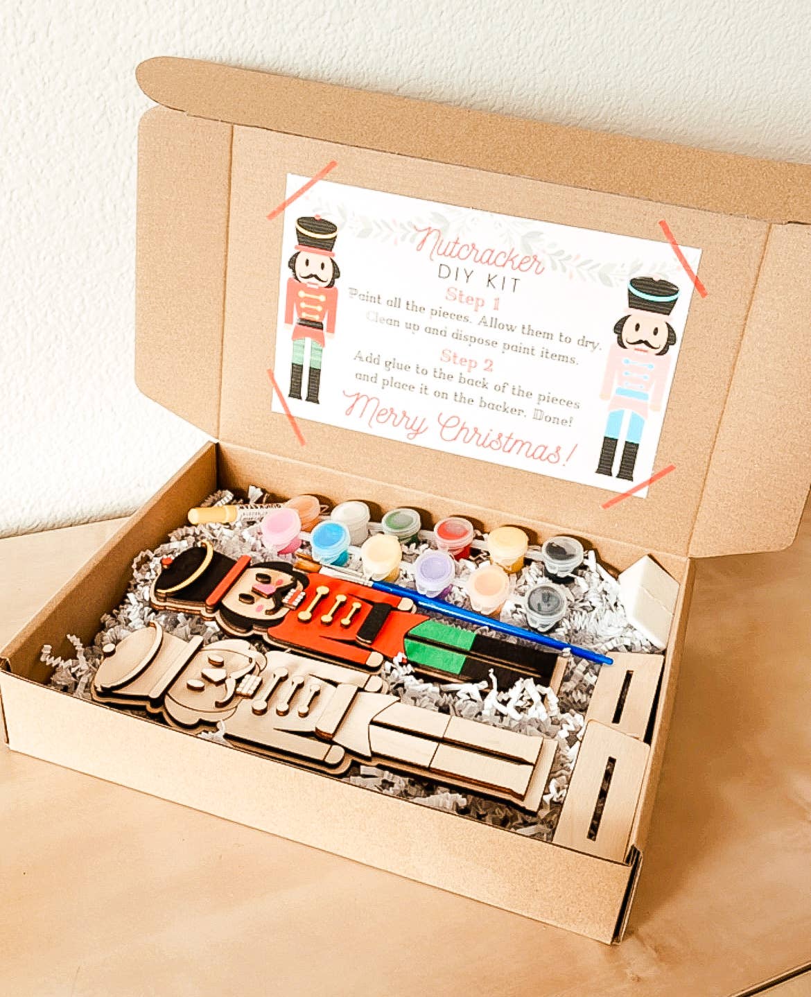 Kid's paintable Nutcracker - Christmas DIY family fun