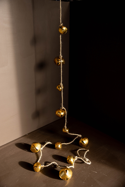 Iron Inspired Jingle Bell Garland