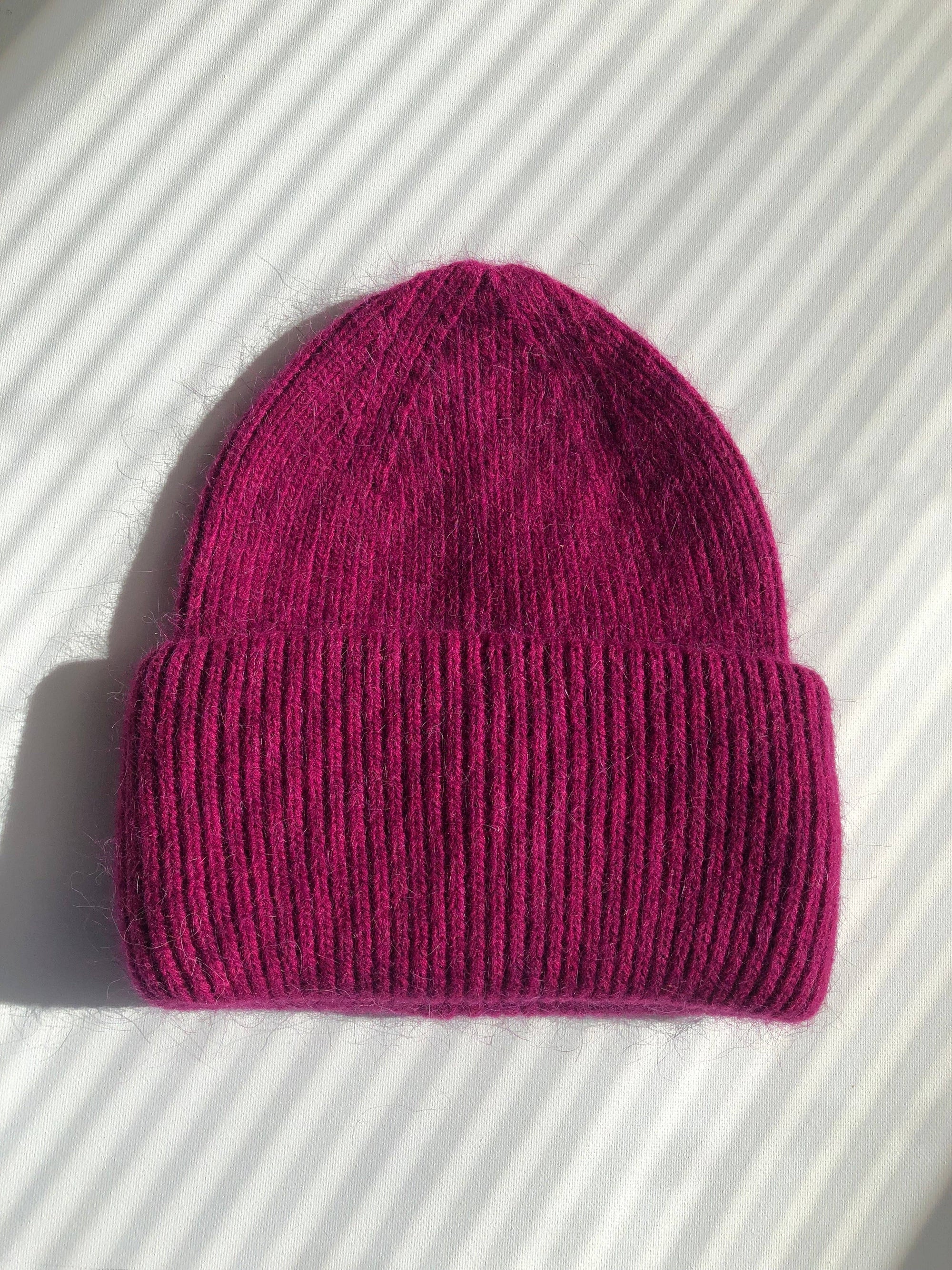 ROYAL ANGORA WOOL BEANIE - crystal brights