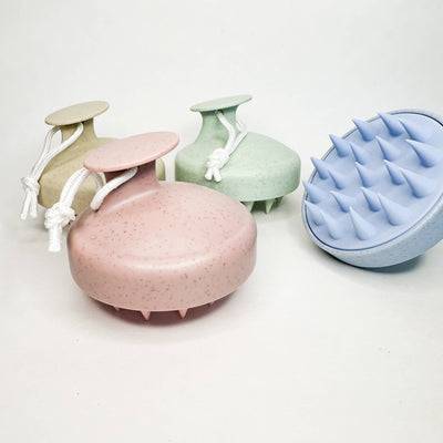 Silicone Bristle Shampoo Brush - Eco Friendly Scalp Massager