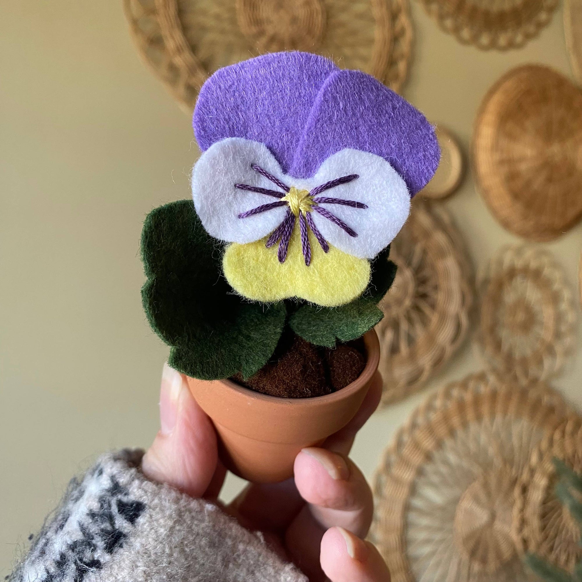 Pansy Felt Forever Flower