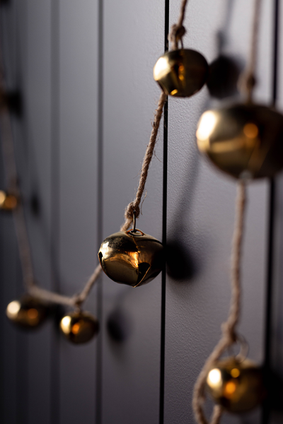 Iron Inspired Jingle Bell Garland
