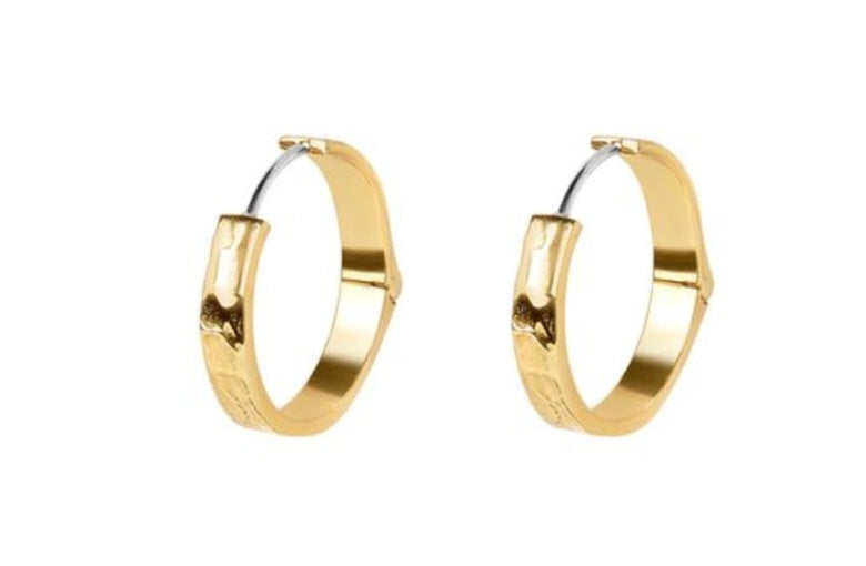 Esme | Gold Small Hoop Earrings Bambu