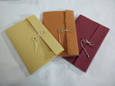 Button and string notebook