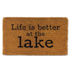 Life is Better at the Lake Doormat