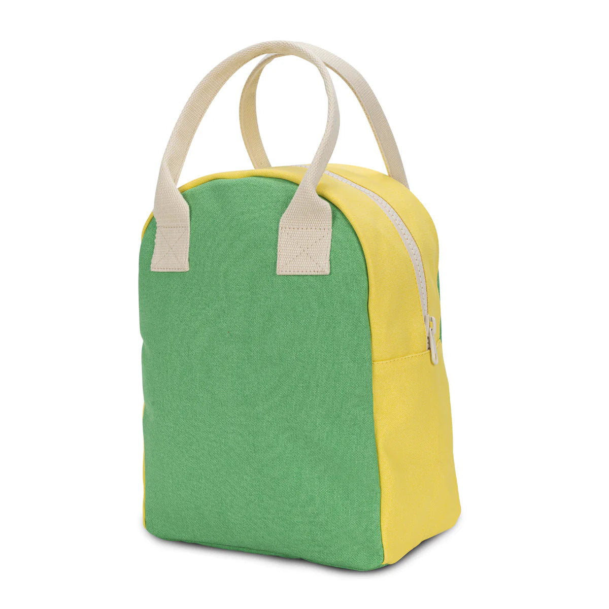 Zipper Lunch Bag: Tennis Two Tone Green / Yellow - Fluf