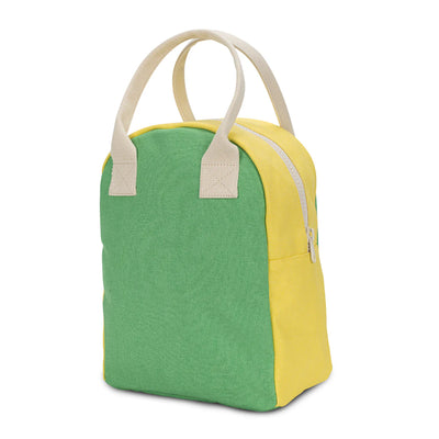 Zipper Lunch Bag: Tennis Two Tone Green / Yellow - Fluf