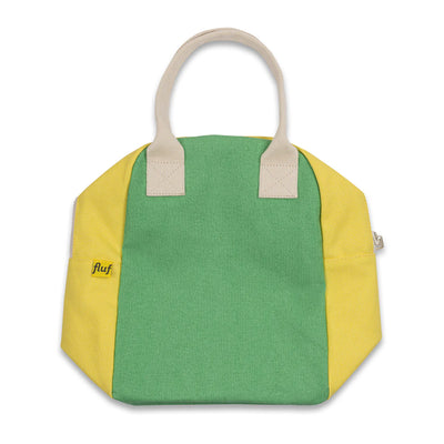 Zipper Lunch Bag: Tennis Two Tone Green / Yellow - Fluf