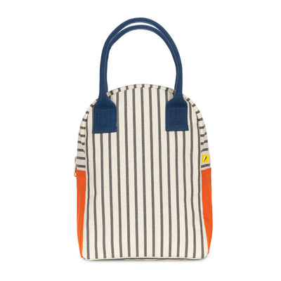 Zipper ‘Lunch’ Bag: Pencil Stripe Nautical - Fluf