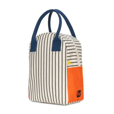 Zipper ‘Lunch’ Bag: Pencil Stripe Nautical - Fluf