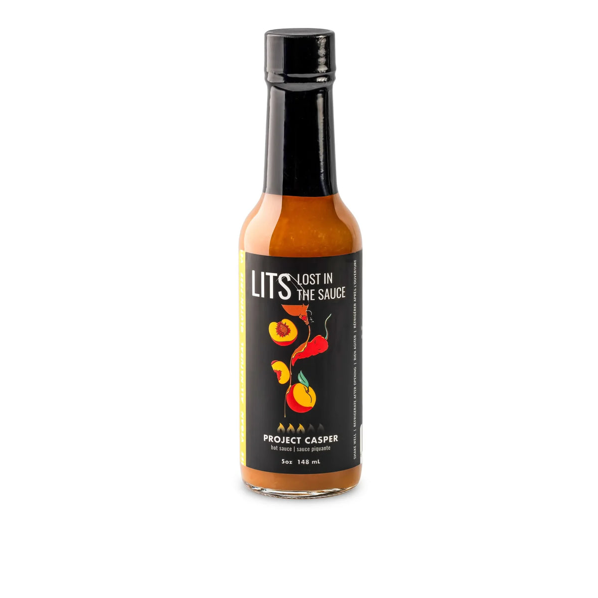 PROJECT CASPER - PEACH MAPLE GARLIC HOT SAUCE
 - Lost in the sauce